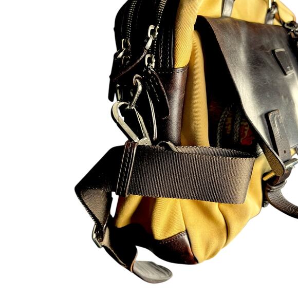 HTF 2009 Tumi Townhouse Sloane Briefcase Khaki/Leather $795 Retail - Picture 3 of 13